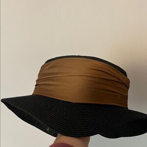Elegant Black and Brown Women's Hat